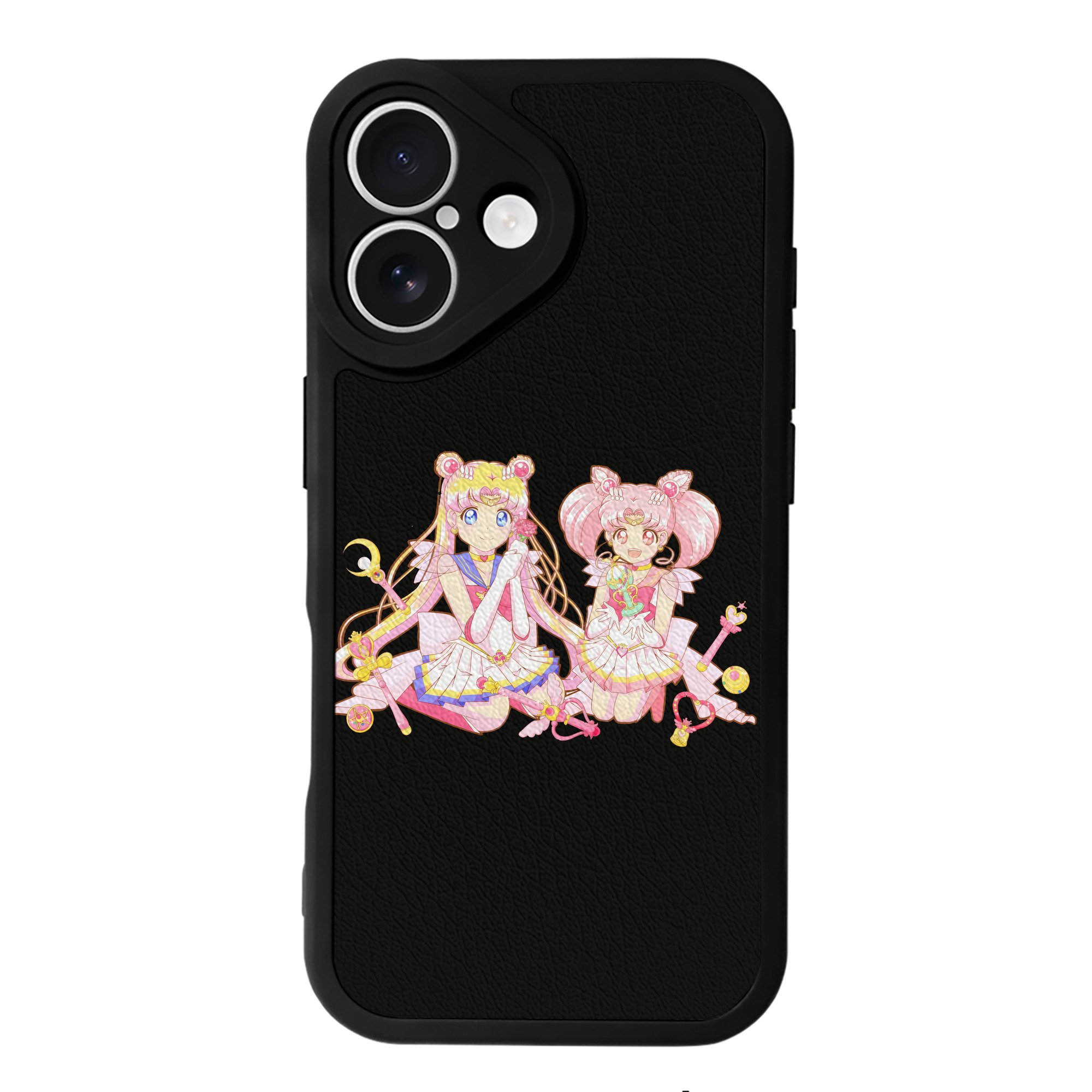 （画像用） 美少女戦士セーラームーン 月野 うさぎ つきの うさぎ Sailor Moon Tsukino Usagi 【iPhone 16シリーズ対応】シリコンスマホケース（レザー調） 材質：シリコン
